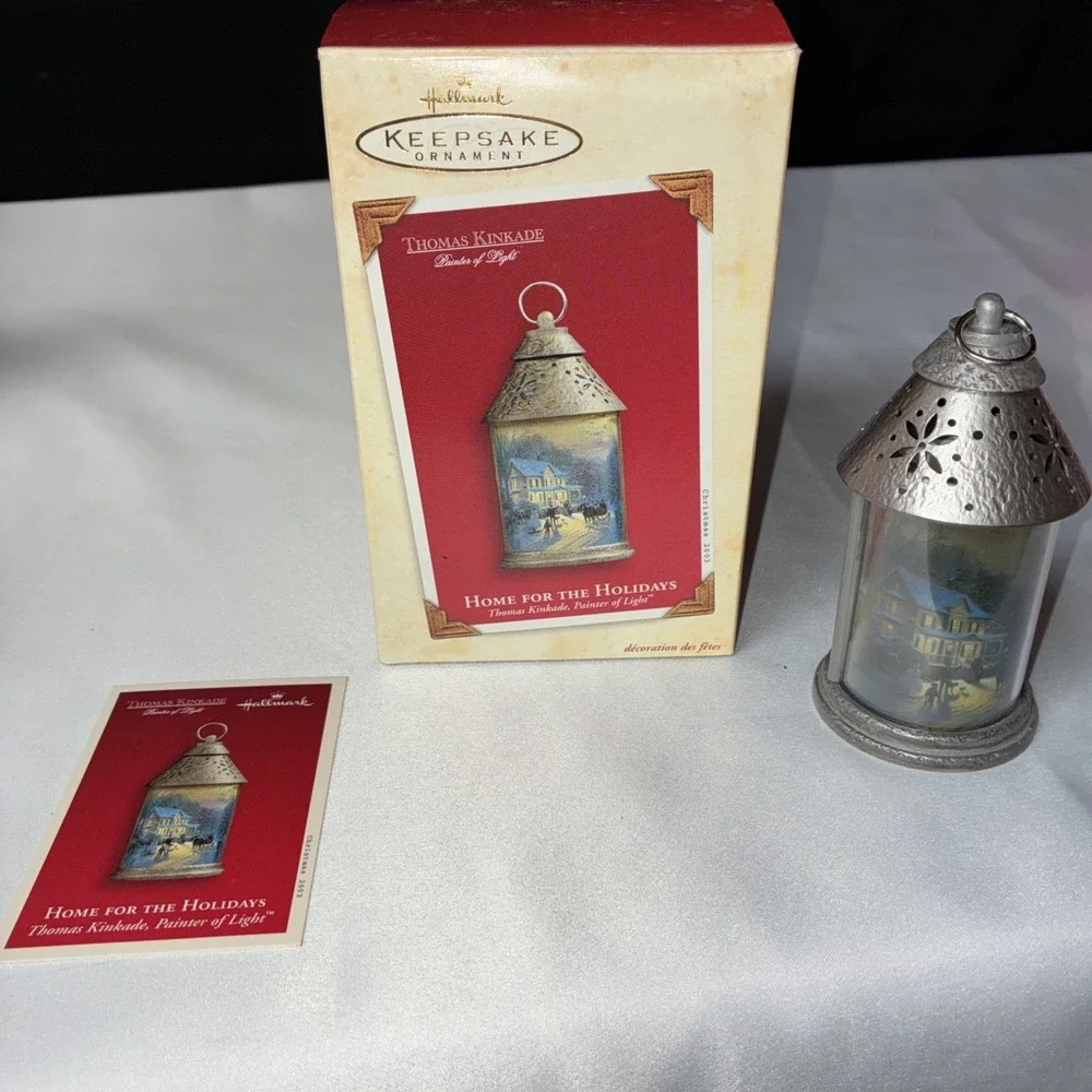 2003 Hallmark Keepsake Thomas Kinkade Home For The Holidays Light Up Ornament